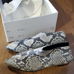 Alumnae Backless Pythone Patterned Women's Shoes